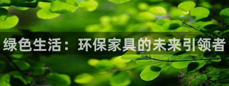 杏耀注册登录官网：绿色生活：环保家具的未来引领者